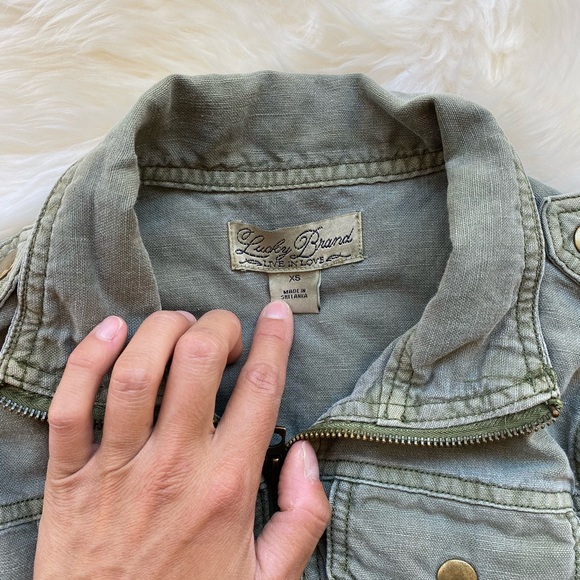 Lucky brand utility vest in olive green size XS - Picture 4 of 7